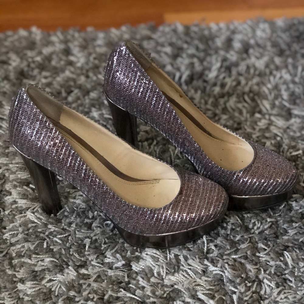 Enzo Angliolini Sparkly Glitter High Heel Shoes - image 1